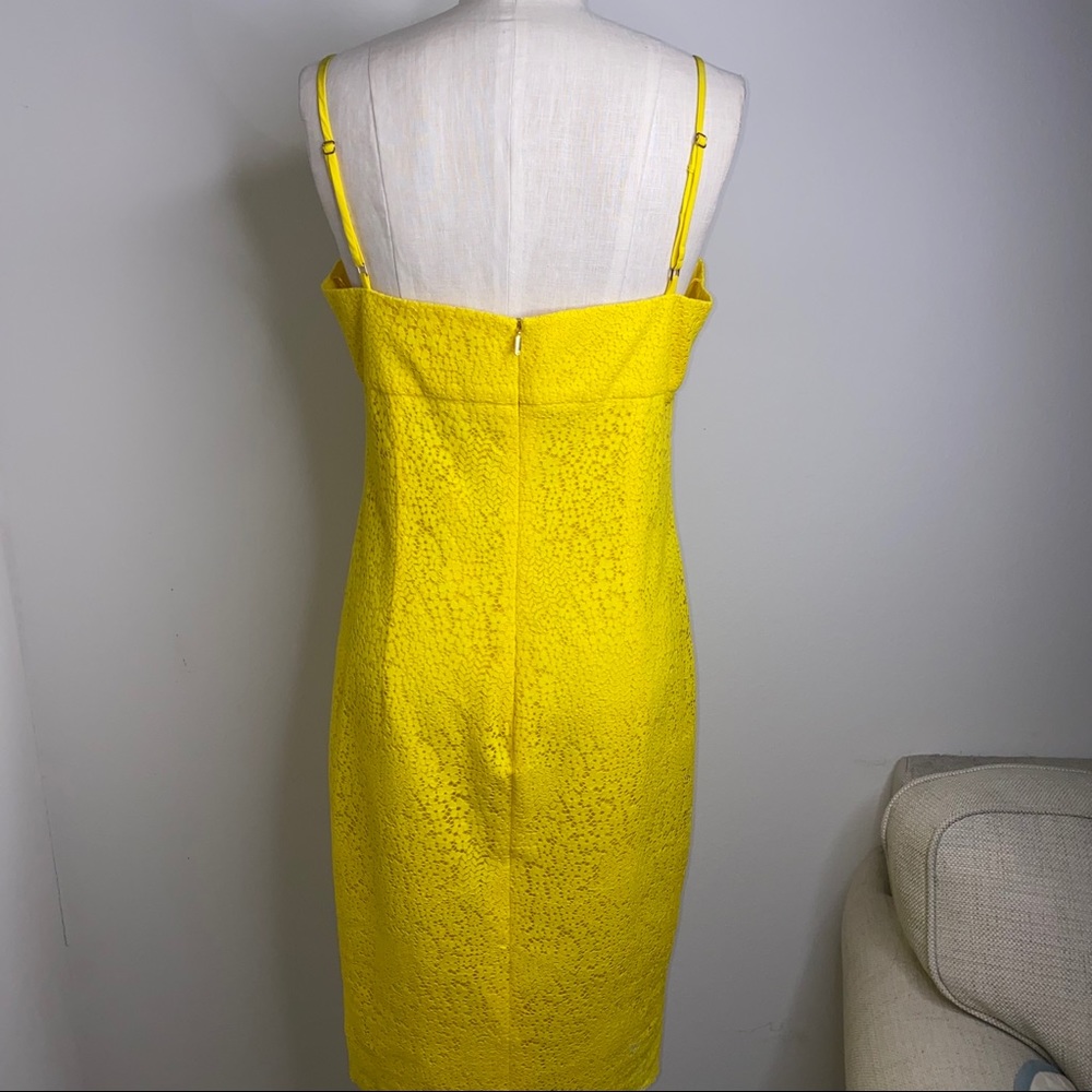 Trina Turk Bright Lace Twist Bust Dress - Picture 8 of 8